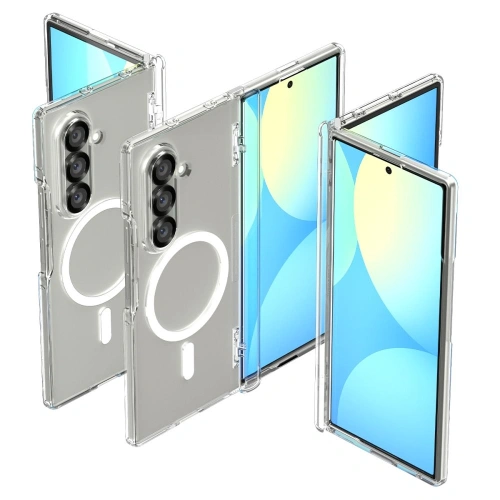 Etui Spigen Ultra Hybrid Pro Mag MagSafe do Samsung Galaxy Z Fold 7 Clear/white