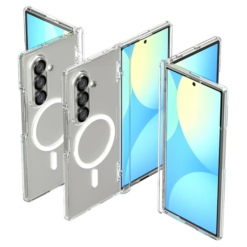 Spigen Ultra Hybrid Pro Mag MagSafe Samsung Galaxy Z Fold 7 Transparent/Alb