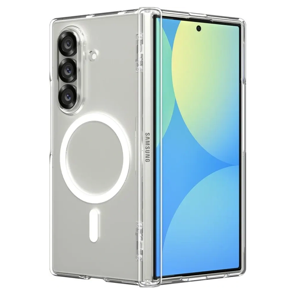 Spigen Ultra Hybrid Pro Mag MagSafe Samsung Galaxy Z Fold 7 Transparent/Alb