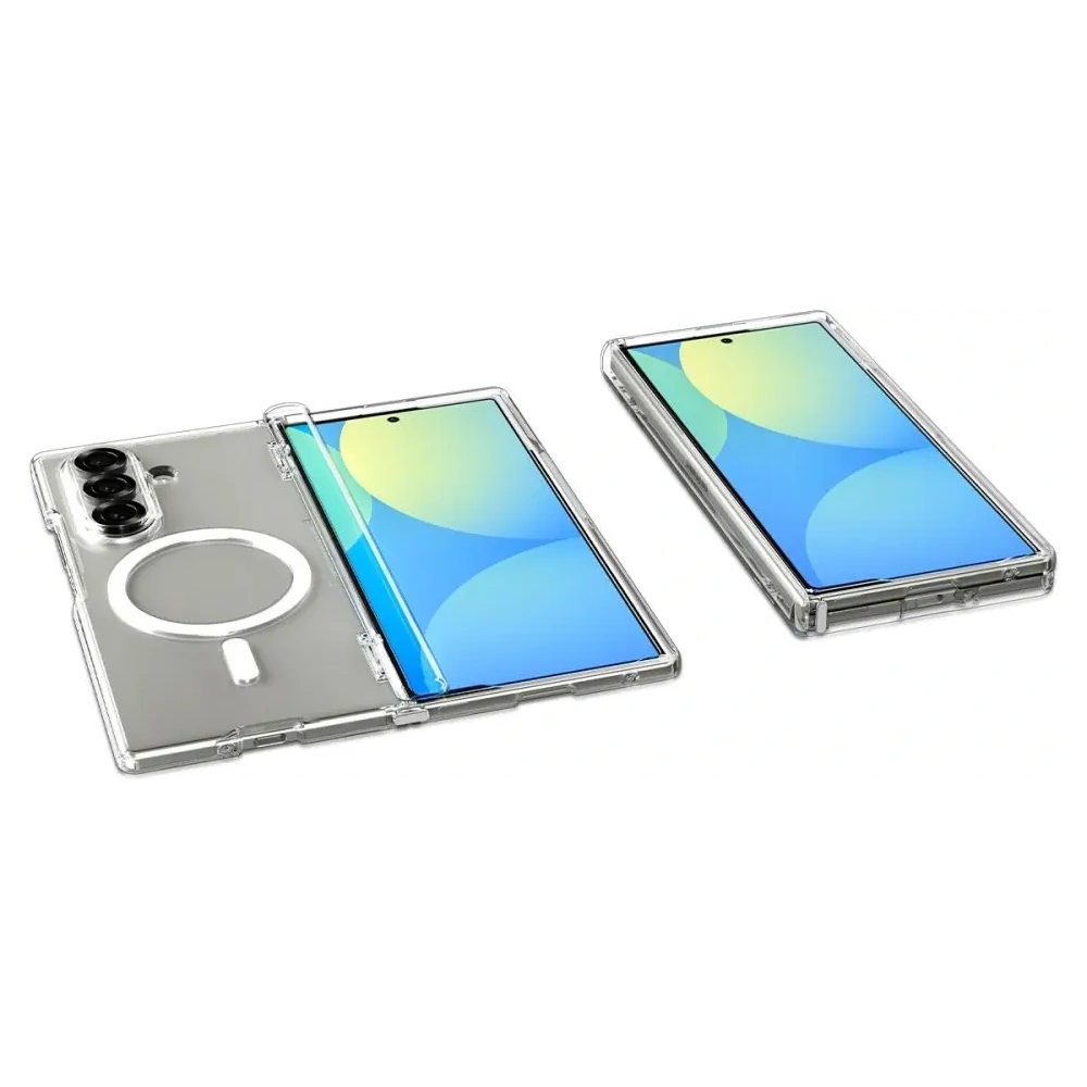 Spigen Ultra Hybrid Pro Mag MagSafe Samsung Galaxy Z Fold 7 Transparent/Alb