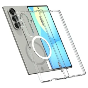 Spigen Ultra Hybrid Pro Mag MagSafe Samsung Galaxy Z Fold 7 Transparent/Alb