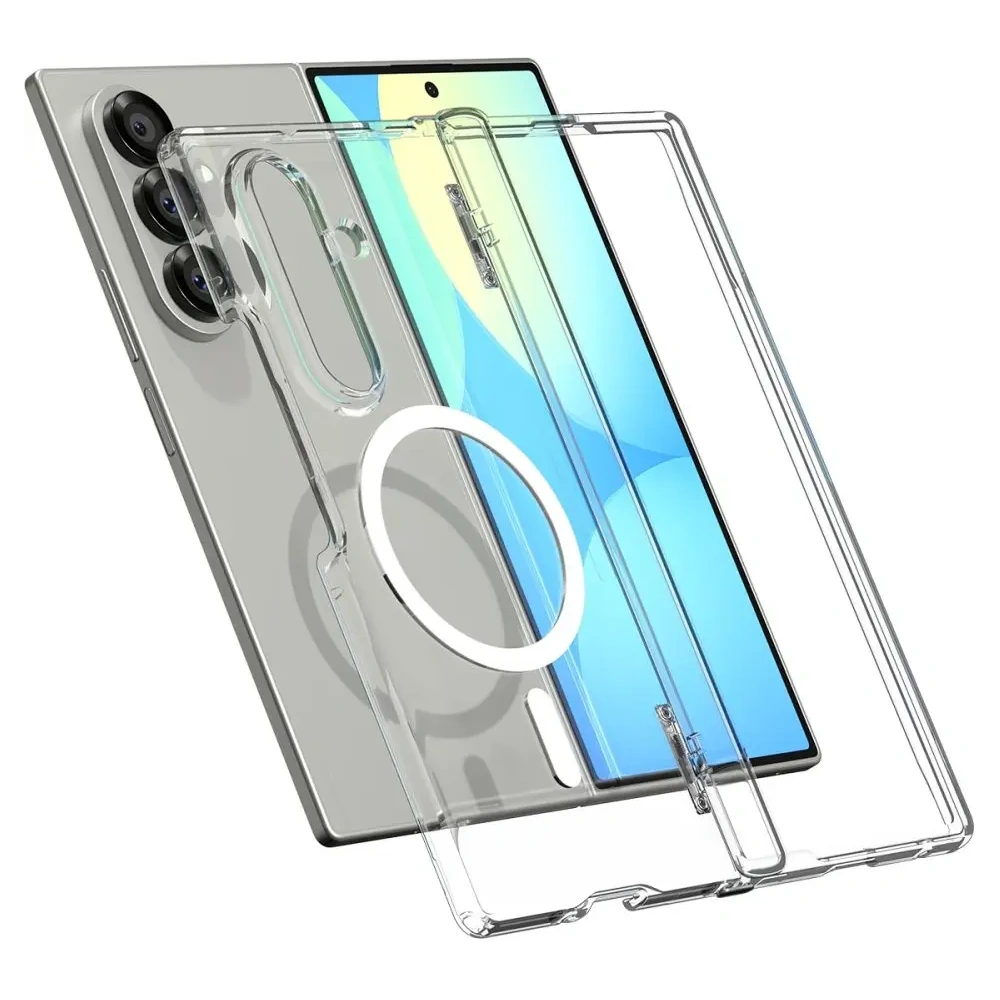 Spigen Ultra Hybrid Pro Mag MagSafe Samsung Galaxy Z Fold 7 Transparent/Alb