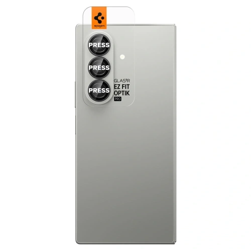 Szkło hartowane na aparat Spigen Optik Pro HD Glas.tr ez Fit Camera Protector do Samsung Galaxy Z Fold 7 Black [2 PACK]