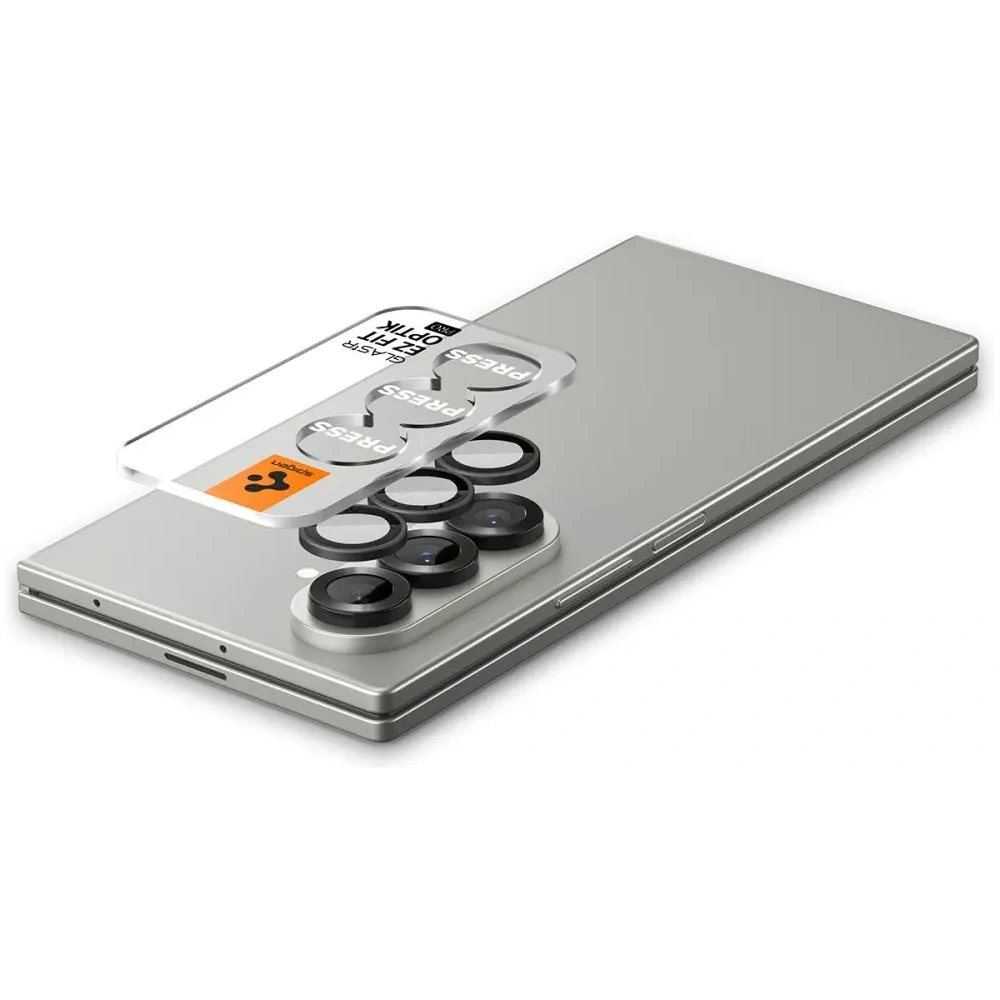 Protector de cameră Spigen Optik Pro HD Glas.tr ez Fit pentru Samsung Galaxy Z Fold 7 Negru [2 PACHET]