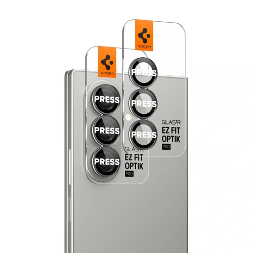 Szkło hartowane na aparat Spigen Optik Pro HD Glas.tr ez Fit Camera Protector do Samsung Galaxy Z Fold 7 Black [2 PACK]