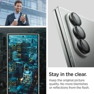 Protector de cameră Spigen Optik Pro HD Glas.tr ez Fit pentru Samsung Galaxy Z Fold 7 Negru [2 PACHET]