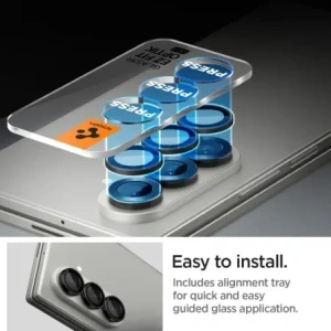 Spigen Optik Pro HD üveg.fedél a Samsung Galaxy Z Fold 7-hez Fekete [2 CSOMAG]