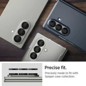 Protector de cameră Spigen Optik Pro HD Glas.tr ez Fit pentru Samsung Galaxy Z Fold 7 Negru [2 PACHET]