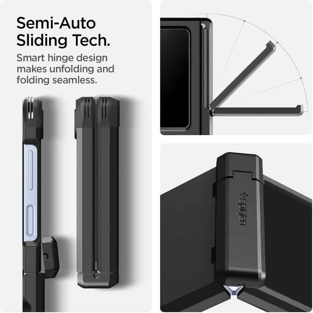 Spigen Tough Armor Pro Mag MagSafe Samsung Galaxy Z Flip 6 / 7 FE Fekete