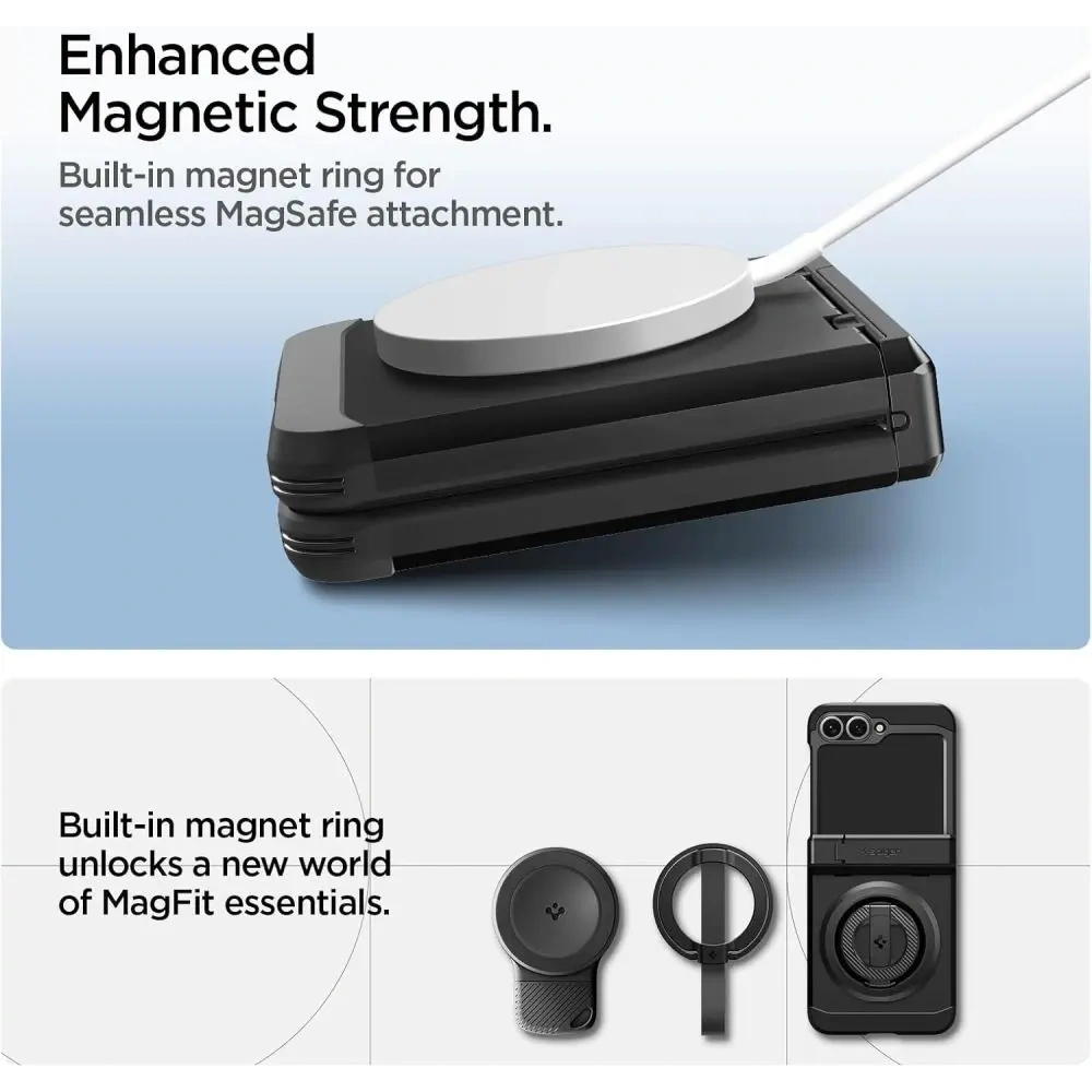 Spigen Tough Armor Pro Mag MagSafe Samsung Galaxy Z Flip 6 / 7 FE Black