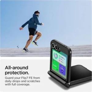 Spigen Tough Armor Pro Mag MagSafe Samsung Galaxy Z Flip 6 / 7 FE Fekete