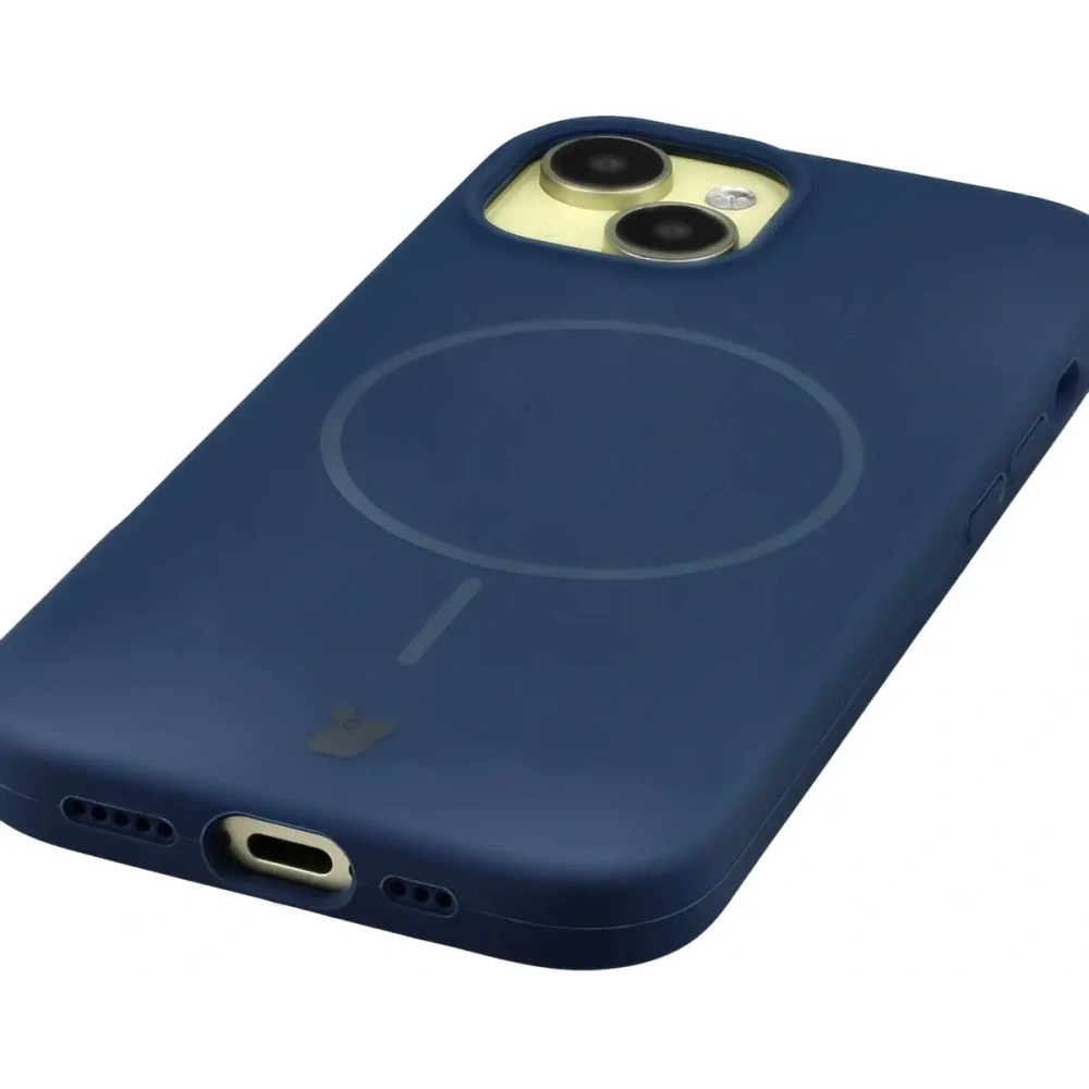 Bizon Soft Case Magnetic Apple iPhone 15 navy blue