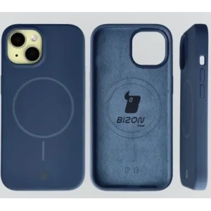 Bizon Soft Case Magnetic Apple iPhone 15 navy blue