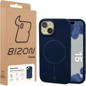 Bizon Soft Case Magnetic Apple iPhone 15 navy blue