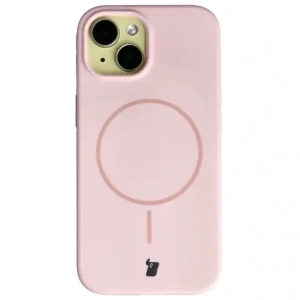Bizon Soft Case Magnetic Apple iPhone 15 light pink