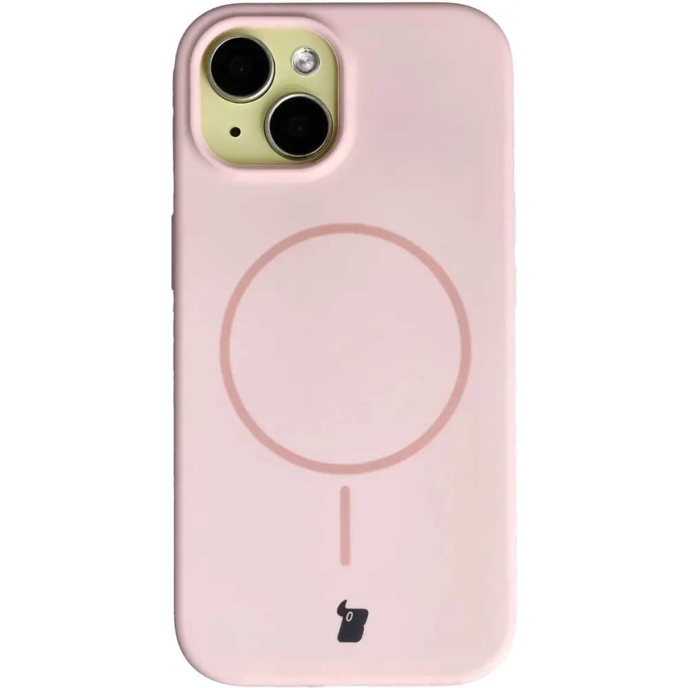Bizon Soft Case Magnetic Apple iPhone 15 light pink