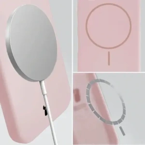 Bizon Soft Case Magnetic Apple iPhone 15 light pink