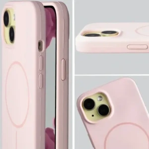 Bizon Soft Case Magnetic Apple iPhone 15 light pink