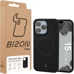 Bizon Soft Case Magnetic Apple iPhone 15 Pro Max black
