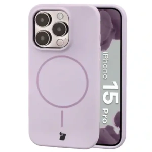 Bizon Soft Case Magnetic Apple iPhone 15 Pro light purple