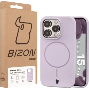 Bizon Soft Case Magnetic Apple iPhone 15 Pro light purple