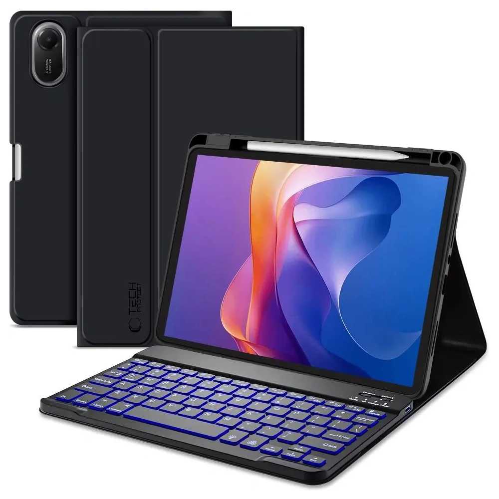 Etui Tech-Protect SmartCase Pen + Keyboard Xiaomi Redmi Pad 2 11.0 Black