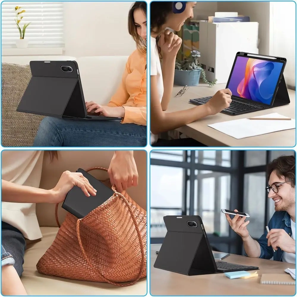 Etui Tech-Protect SmartCase Pen + Keyboard Xiaomi Redmi Pad 2 11.0 Black