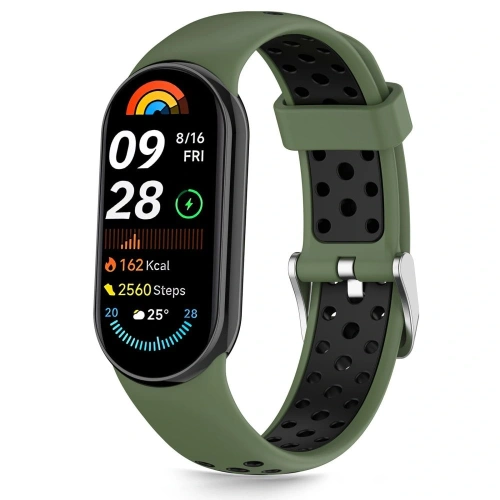 Pasek Tech-Protect IconBand Air Xiaomi Smart Band 8 / 9 / 10 / NFC Green/black