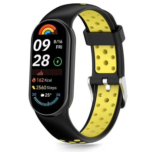 Pasek Tech-Protect IconBand Air Xiaomi Smart Band 8 / 9 / 10 / NFC Black/yellow