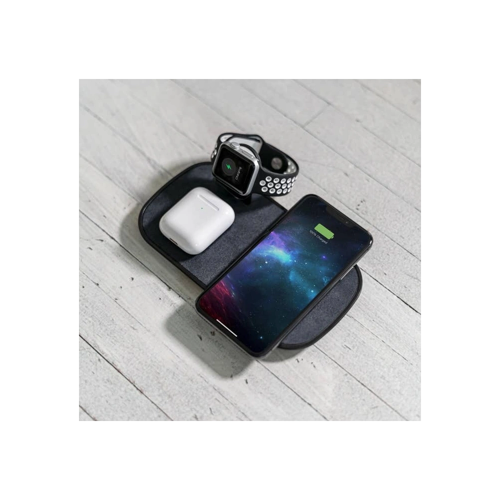 Hurtownia GSM - Ładowarka bezprzewodowa do Apple Watch, AirPods, iPhone Mophie 3-in-1 Wireless Charging Pad - MPH014 - {ean13} - Hurt