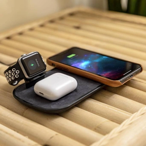Ładowarka bezprzewodowa do Apple Watch, AirPods, iPhone Mophie 3-in-1 Wireless Charging Pad