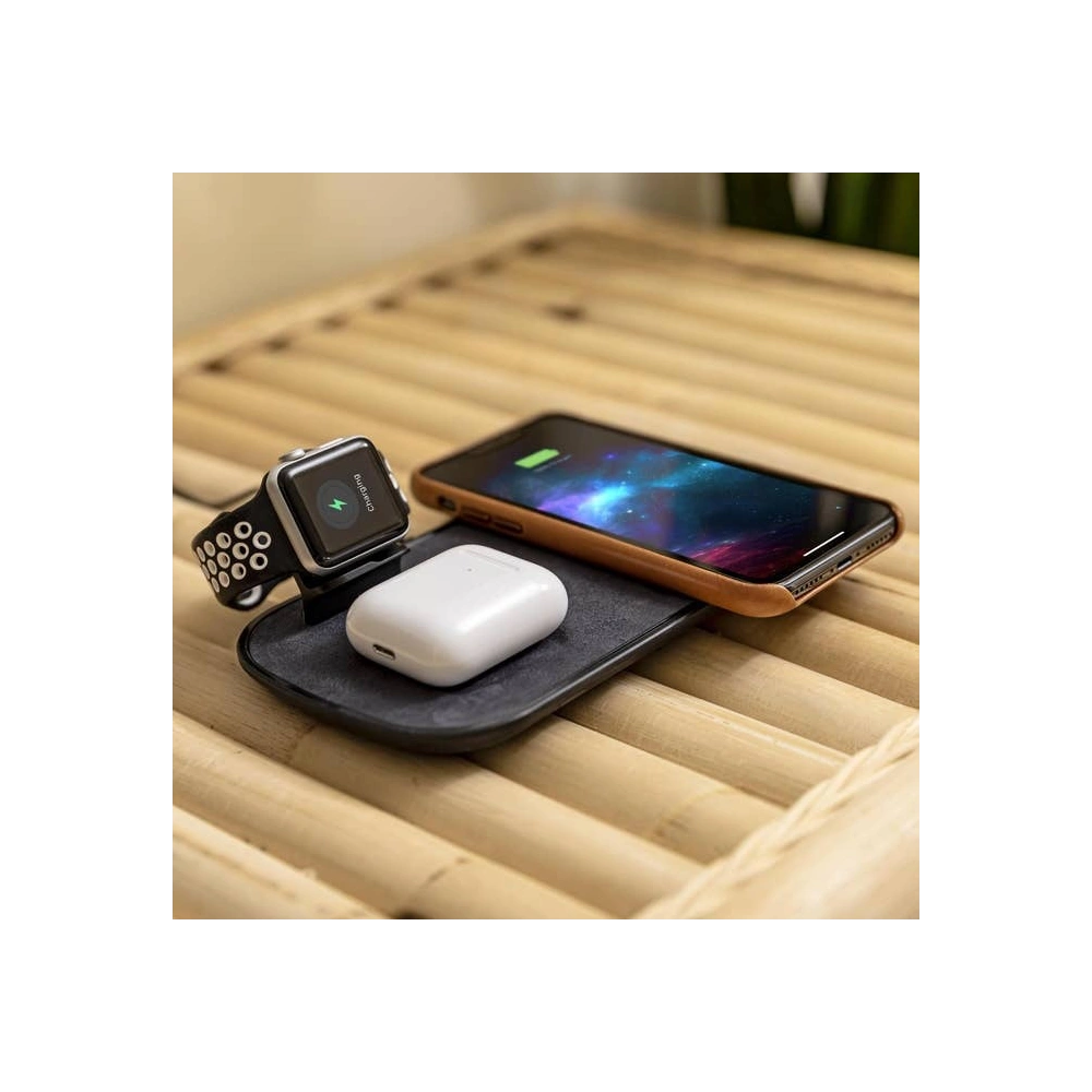 Hurtownia GSM - Ładowarka bezprzewodowa do Apple Watch, AirPods, iPhone Mophie 3-in-1 Wireless Charging Pad - MPH014 - {ean13} - Hurt