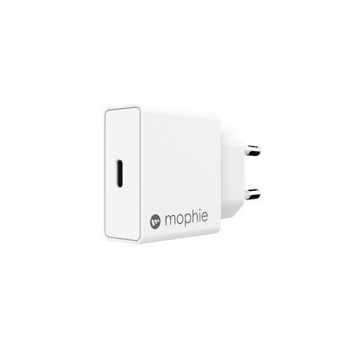 Mophie Distributor - 848467093933 - MPH016WHT - Mophie Wall Charger USB-C, 18W (white) - B2B homescreen