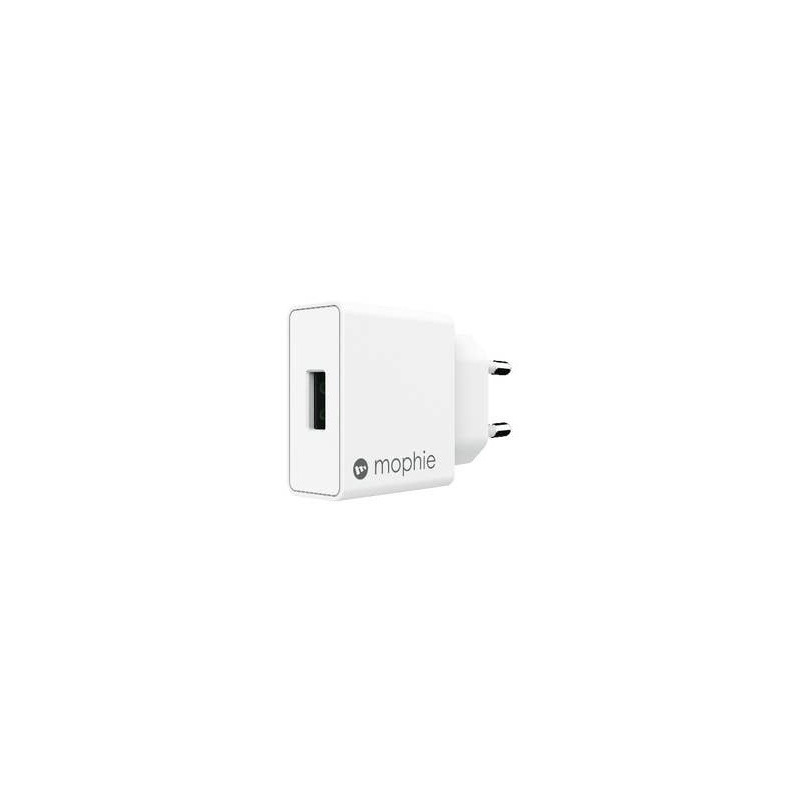 Mophie Distributor - 848467093971 - MPH018WHT - Mophie Wall Charger USB-A 18W (white) - B2B homescreen