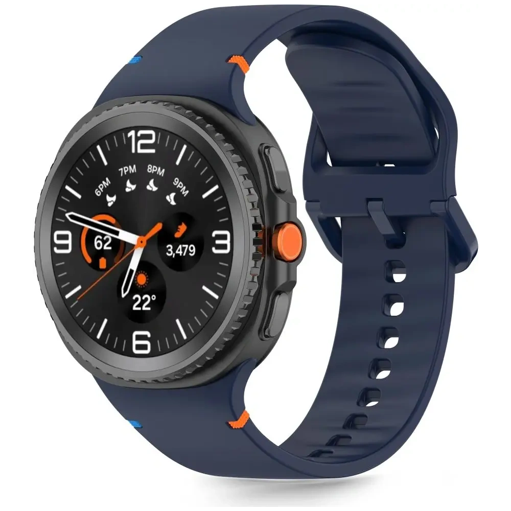 Pasek Tech-Protect Silicone Samsung Galaxy Watch 8 / Classic 40/44/46mm Storm Blue