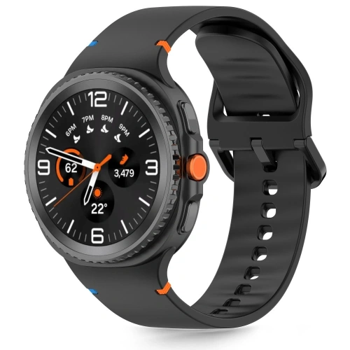 Pasek Tech-Protect Silicone Samsung Galaxy Watch 8 / Classic 40/44/46mm Black