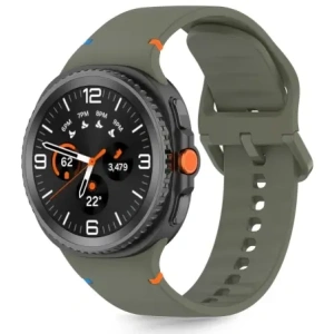 Tech-Protect Silicon pentru Samsung Galaxy Watch 8 / Classic 40/44/46mm Verde Armata