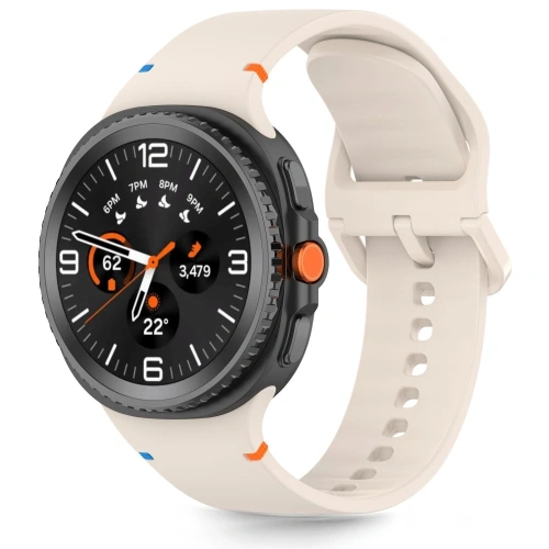 Pasek Tech-Protect Silicone Samsung Galaxy Watch 8 / Classic 40/44/46mm Starlight
