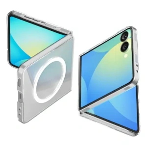 Spigen Airskin Mag MagSafe Samsung Galaxy Z Flip 7 Crystal Clear/bílá