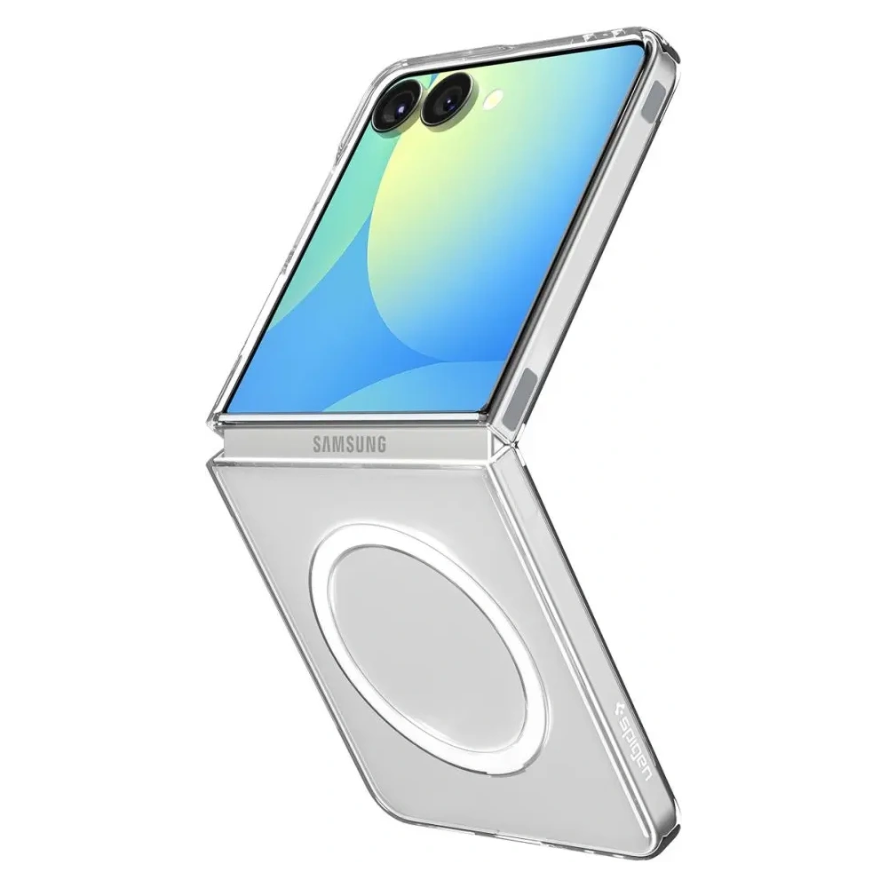 Etui Spigen Airskin Mag MagSafe do Samsung Galaxy Z Flip 7 Crystal Clear/white