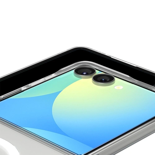 Etui Spigen Airskin Mag MagSafe do Samsung Galaxy Z Flip 7 Crystal Clear/white