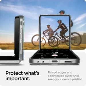 Spigen Airskin Mag MagSafe Samsung Galaxy Z Flip 7 Crystal Clear/bílá