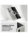 Etui Spigen Airskin Mag MagSafe do Samsung Galaxy Z Fold 7 Crystal Clear/white