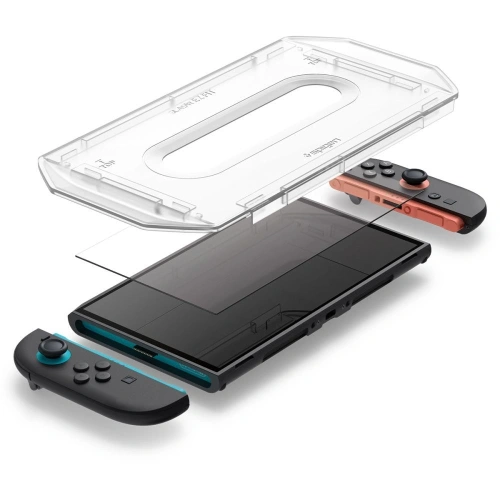 Szkło hartowane Spigen Glas.tr ez Fit do Nintendo Switch 2 Clear [2 PACK]