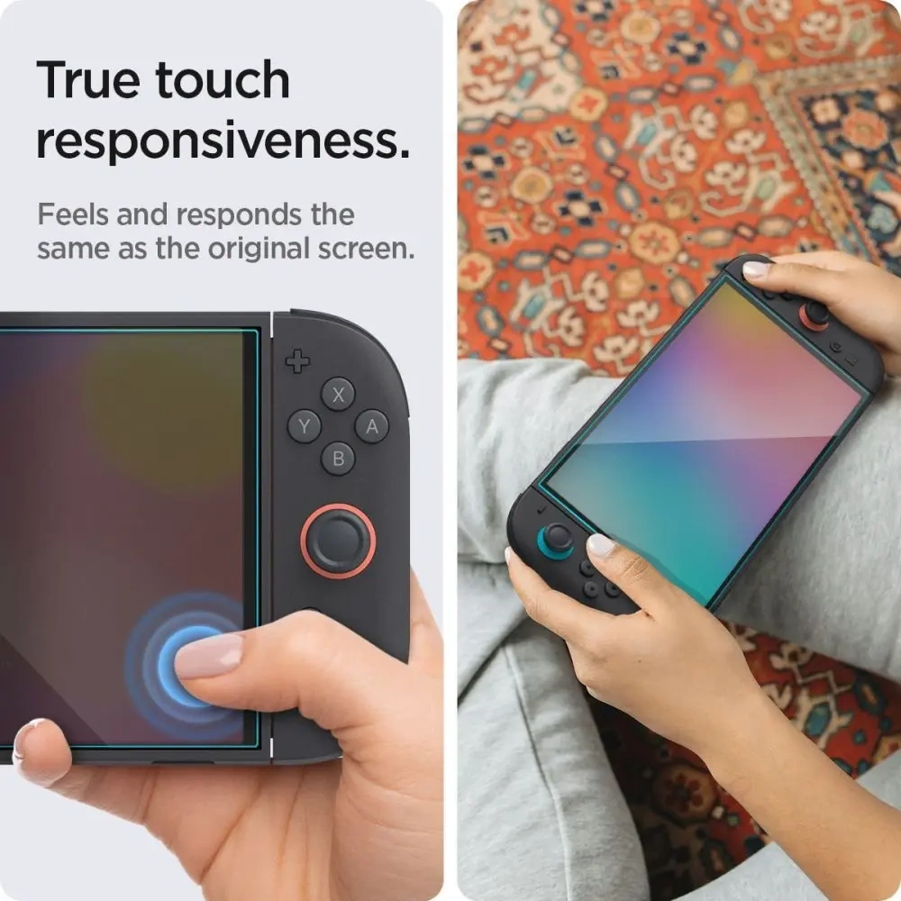 Szkło hartowane Spigen Glas.tr ez Fit do Nintendo Switch 2 Clear [2 PACK]