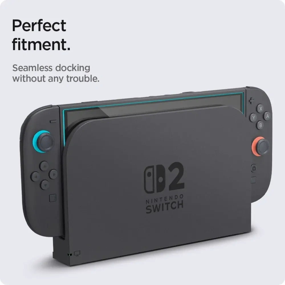 Szkło hartowane Spigen Glas.tr ez Fit do Nintendo Switch 2 Clear [2 PACK]