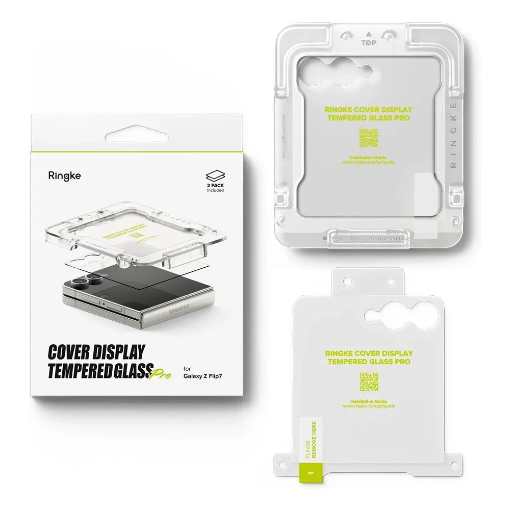 Szkło hartowane Ringke Cover Display Pro do Samsung Galaxy Z Flip 7 Clear [2 PACK]