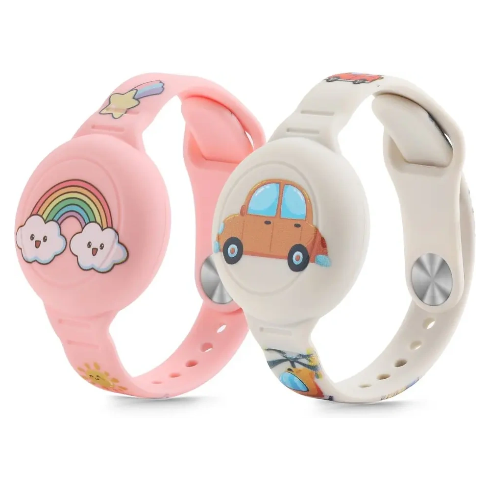 Pasek Tech-Protect Smooth For Kids do Apple AirTag 1 / 2 Colorful [2 PACK]