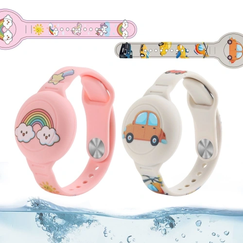 Pasek Tech-Protect Smooth For Kids do Apple AirTag 1 / 2 Colorful [2 PACK]