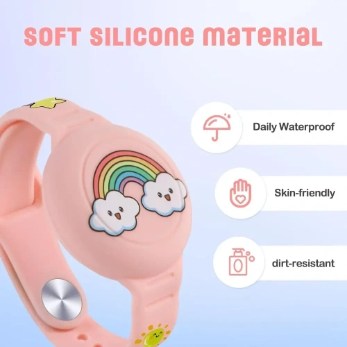 Pasek Tech-Protect Smooth For Kids do Apple AirTag 1 / 2 Colorful [2 PACK]